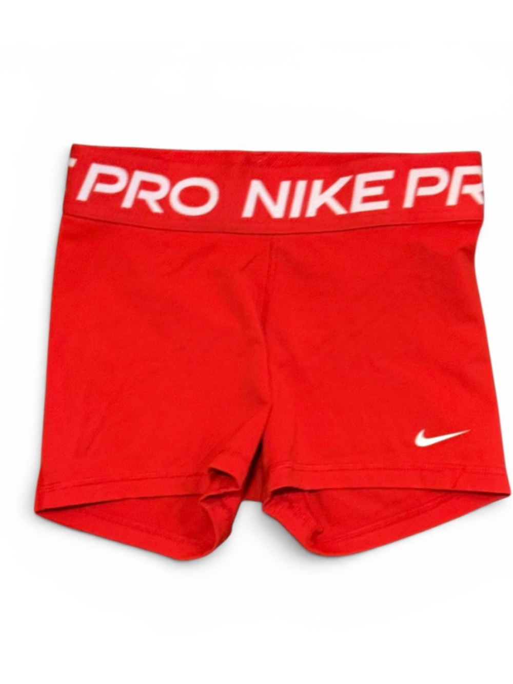 Nike Pro Compression Shorts Lot of 2 Red Athletic Training Running Women Sz S - Picture 4 of 6